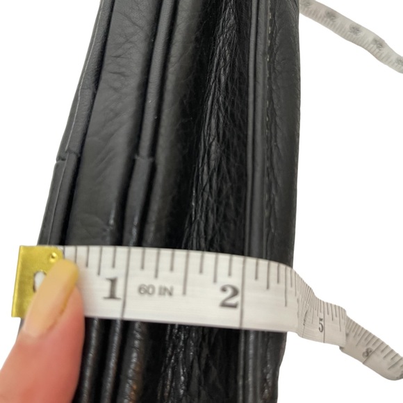 Fossil Womens ZB2840 Black Leather Flap Front Wallet Crossbody Bag - Picture 7 of 13